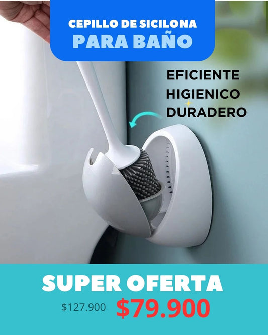 cepillo de silicona para baño